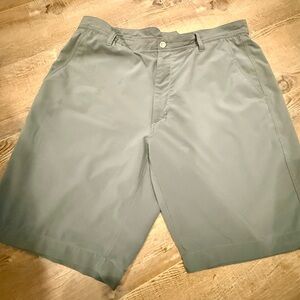 FootJoy Men's Light Gray Flat Front Shorts